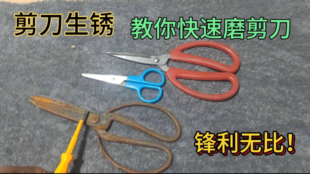 教你磨剪刀技巧,学会了让你的剪刀锋利如新_高清1080P在线观看平台_腾讯视频