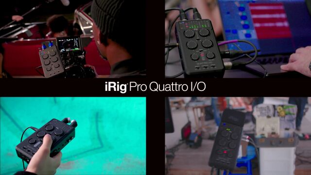 iRig Pro Quattro IO 4input professional field recording interface and mixer