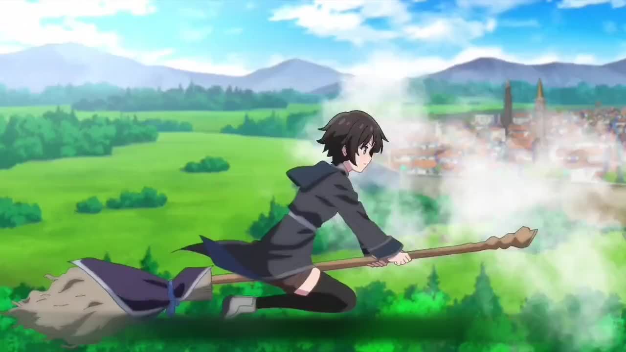 这才是扫把的正确使用方法,治愈动漫,魔女之旅