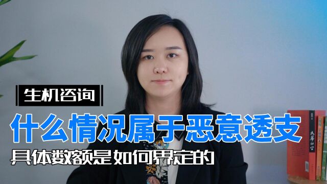 什么情况属于恶意透支?具体数额是如何界定的?