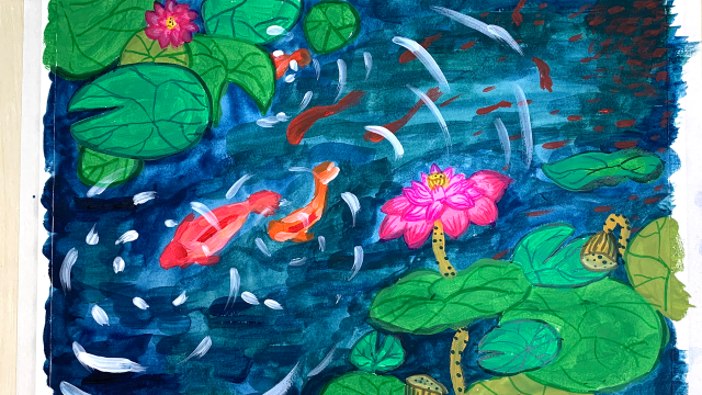 第10集 零基础学水粉,作品创作:荷塘月色