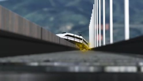 动画还原D2809脱线事故！列车滑行900多米，防撞墙避免了列车颠覆坠落
