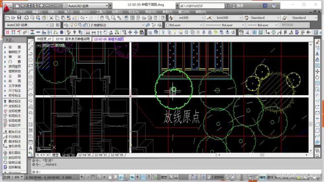 1.11.植物总平面图及放线平面图