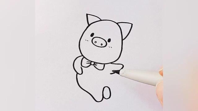 小萌猪猪简笔画