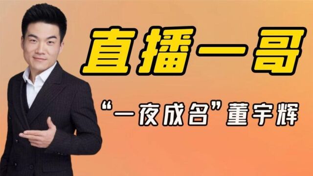 “一夜成名”董宇辉:一人拯救新东方,从月薪3500晋升为公司股东