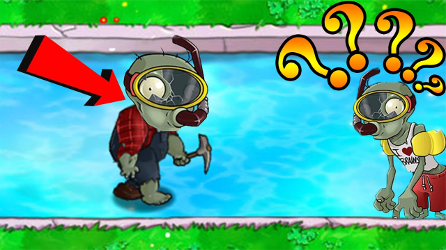 植物大战僵尸:矿工僵尸能像潜水僵尸一样在泳池里游泳?