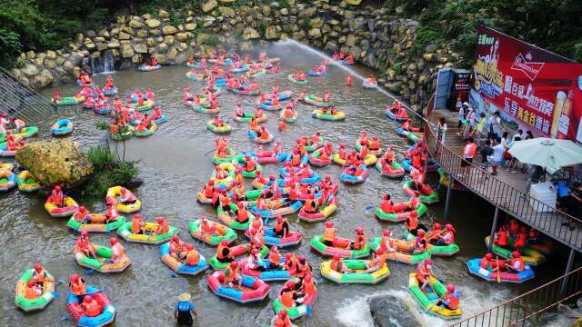 丰城黄金谷漂流#江西黄金谷景区