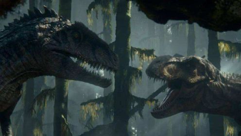 《侏罗纪世界3》新物种南方巨兽龙，一挑二霸王龙完全没在怕