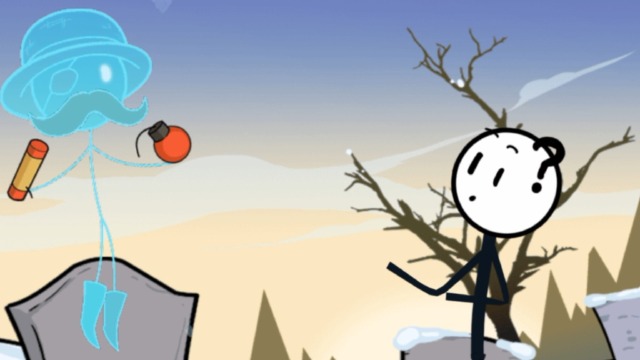 火柴人大逃亡游戏 火柴人春节上坟奇遇幽灵拜托寻宝