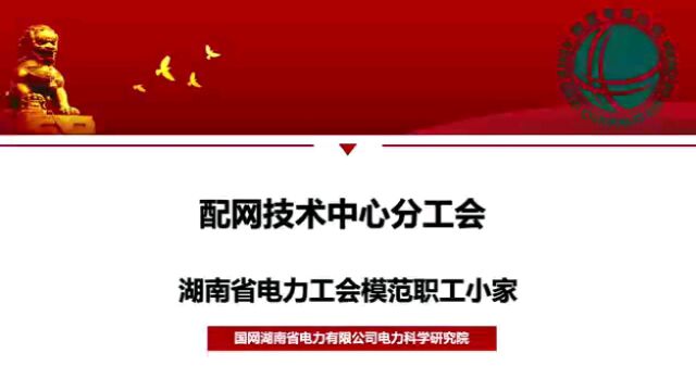 国网湖南电科院模范职工小家配网分工会