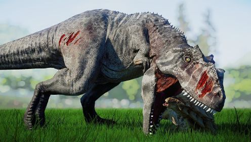 巨兽龙 Vs 食肉牛龙 争夺领土 🌍 - 侏罗纪世界进化 Mods
