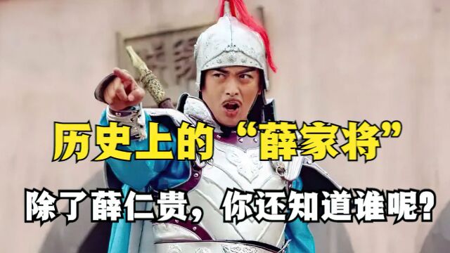 历史上的薛家将:除了薛仁贵,你还知道谁?