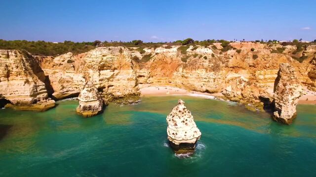 世界上最美丽的海滩之葡萄牙Praia da Marinha