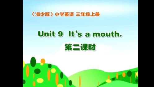 Unit9 It's a mouth. 第二课时