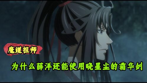 魔道祖师:魏无羡死后随便就封剑了,为什么薛洋还能使用晓星尘的霜华剑