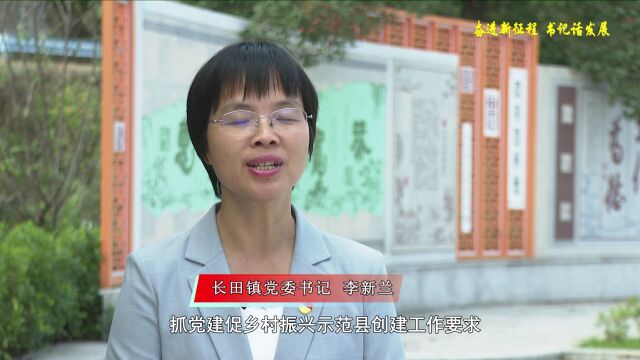 奋进新征程 书记话发展 | 长田镇:全力建设宜居宜业宜游“花园小镇”