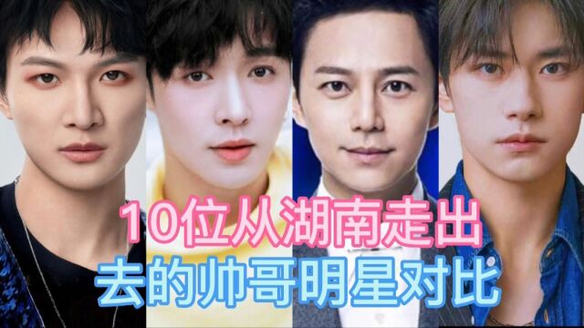 10位从湖南走出去的男明星