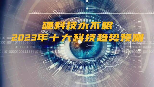 硬核科技永不眠,预测2023年十大科技趋势