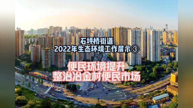 石坪桥街道2022年生态环境工作展示③ 整治冶金村便民市场