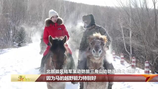 【新春走军营】三角山边防连:情暖北疆 巡逻在林海雪原