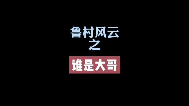 鲁村风云之谁是大哥#意想不到的结局#太真实了#轻慢原创动画#这是一个悲伤的故事