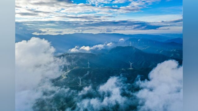 视频丨蓝山云冰山:高山云雾景如画