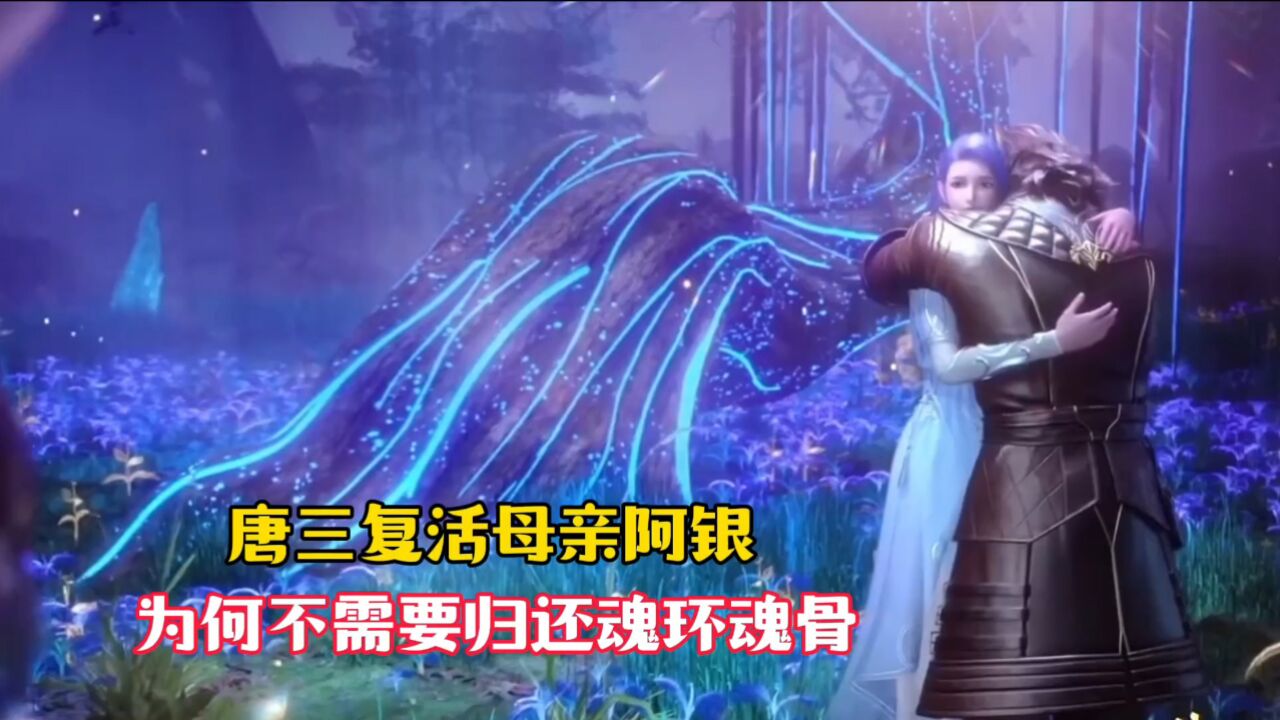 【斗罗大陆】唐三复活母亲阿银,为何不需要归还魂环和魂骨_腾讯视频