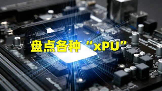 CPU、GPU、DPU等都代表什么?今天一起来盘点各种“xPU”