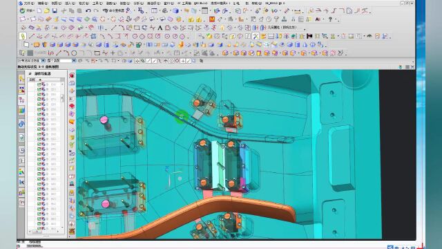 UG模具 格栅装鉓条3D实战1