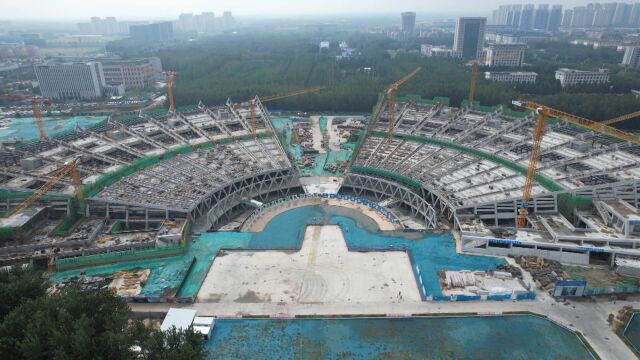 假日坚守丨德州市文化科技中心项目建设快速推进 预计明年10月底竣工