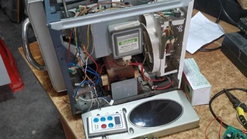 修微波炉，我们是全世界最厉害的，不加热，加一个手机遥控修好了 #变频器维修 #家电维修 #电工接线 #工控维修 #电子电工