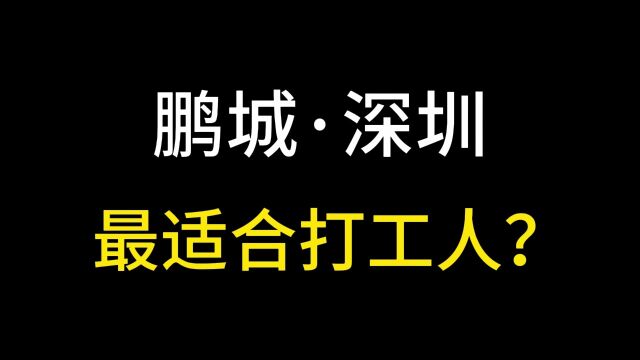 鹏城深圳,打工人的最好去处,趁年轻赶快出发!