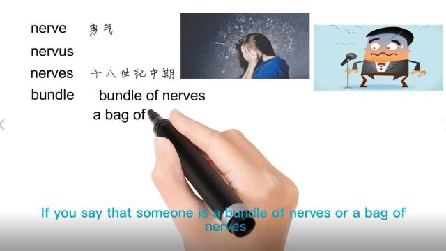 英语思维解密,为什么a bundle of nerves表示极度紧张,轻松学英语