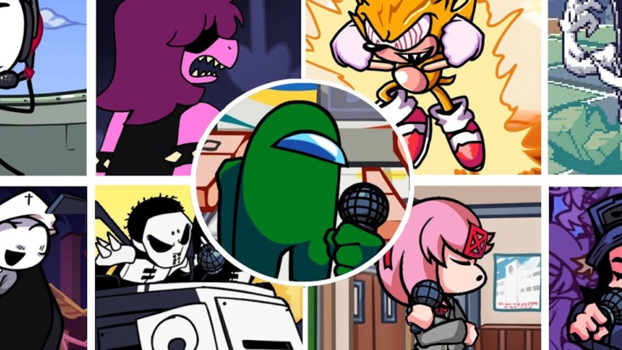 周五夜放克游戏 模组合集使用所有的人同唱一首歌曲