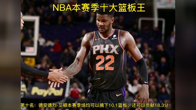 NBA本赛季十大篮板王