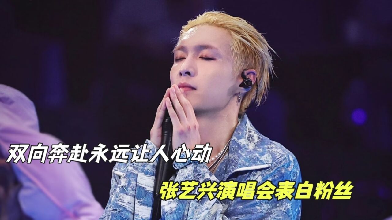 永远为双向奔赴心动:张艺兴演唱会表白粉丝,薛之谦回应比心粉丝