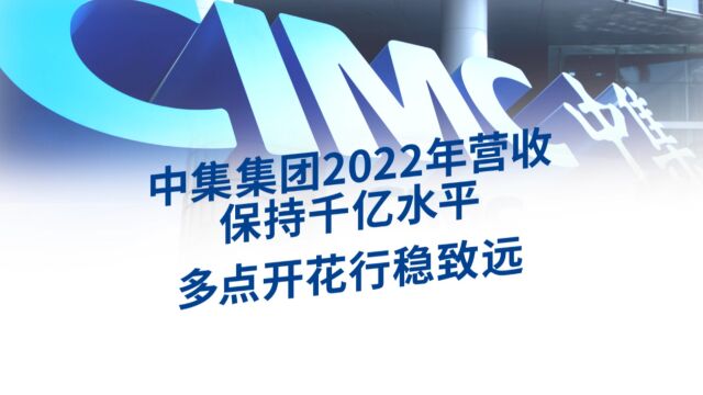 中集集团2022年营收保持千亿水平,多点开花行稳致远