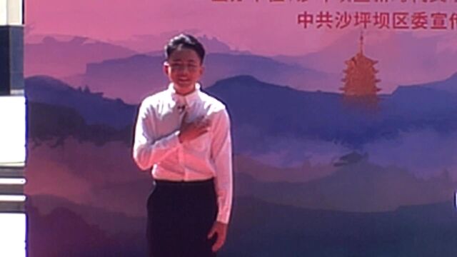 04.诗朗诵 红岩上红梅开69中学红岩广场20230404