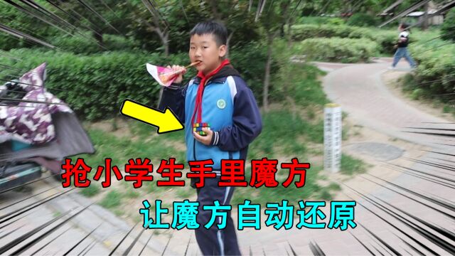 抢小学生手里的魔方,用手机软件真的能自动还原吗?