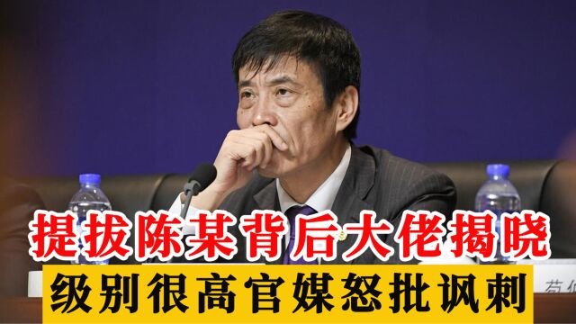 破案了!提拔陈戌源背后大佬是杜兆才,人民日报发文批评:真讽刺