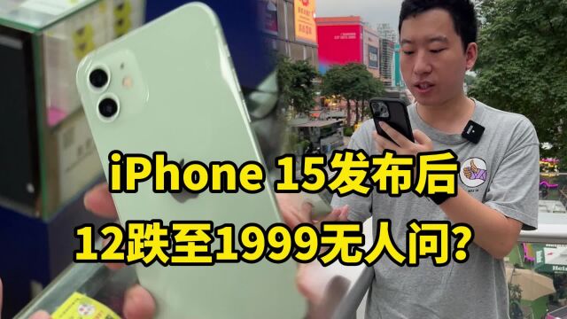 12全系迎来降价潮,15发布后,12跌至1999无人问?