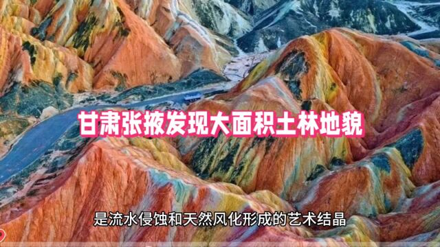 甘肃张掖发现大面积土林地貌