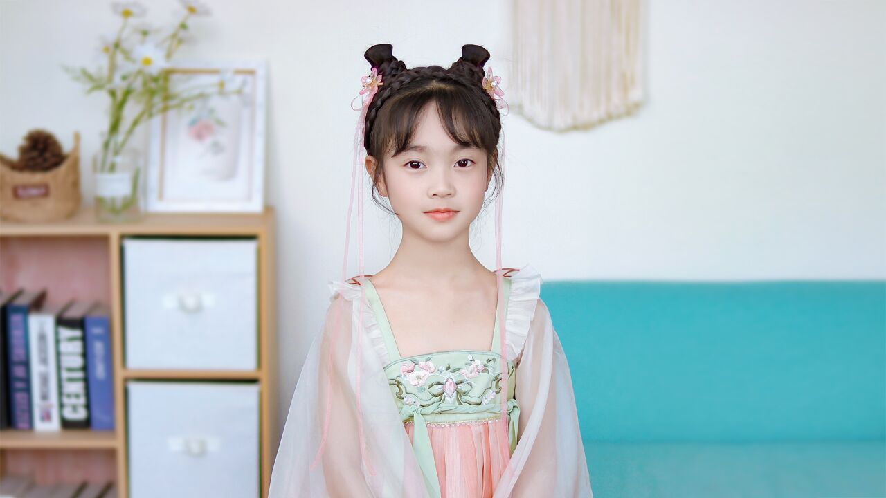 30秒学会一款可爱又耐看的汉服发型
