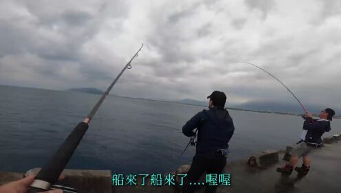 花莲港东堤海钓，台湾省最佳钓点，下雨天都爆满，关键鱼获很多很大