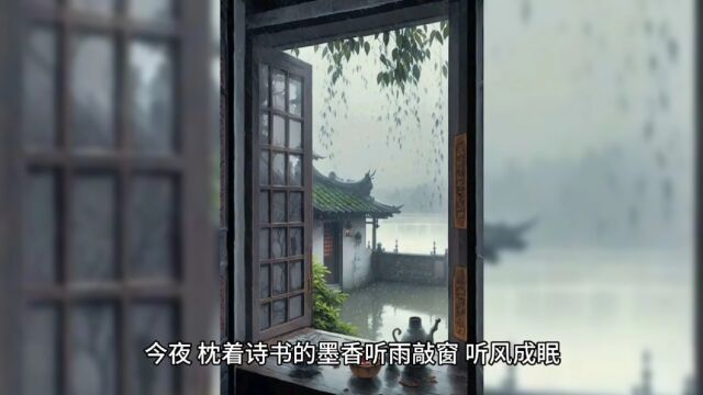 今夜:听雨敲窗,听风成眠