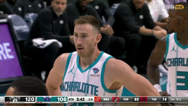 NBA常规赛：篮网vs黄蜂中文解说全场回放
