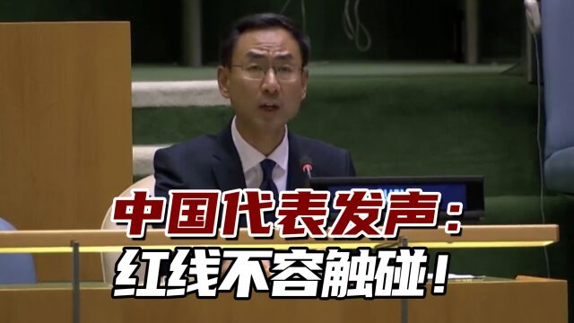 中国代表发声:红线不容触碰!人类良知的底线不能失守