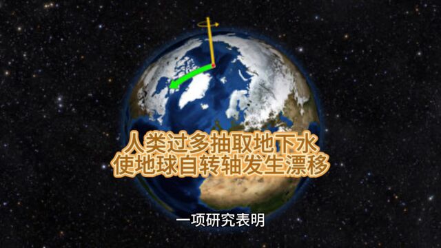 人类过多抽取地下水使地球自转轴发生漂移