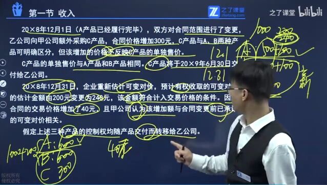 高红瑞讲注会会计:收入费用和利润6