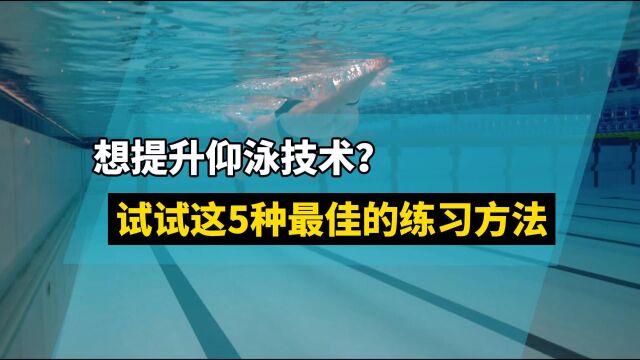 提升仰泳技术的5种最佳练习方法